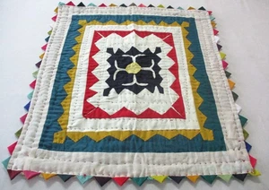 unique antique handmade,hand stitches applique size 26 x 28" quilt - Picture 1 of 17