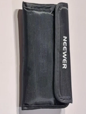 Lot of Three 49mm Filters lens Cap and Neewer Soft Pouch - Image 1 of 2