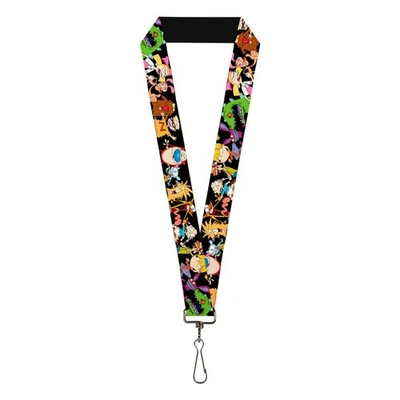 Cordón negro Nickelodeon 22 pulgadas poliéster elástico con clip de acero Foto 1 de 4