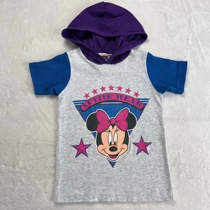 Mickey’s stuff for kids Disney girls hooded T-shirt Minnie mouse Stars size 4 - Picture 1 of 7