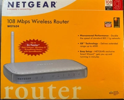 Netgear 108 Mbps Wireless Firewall Router WGT624 v3 4-Port - Image 1 of 2