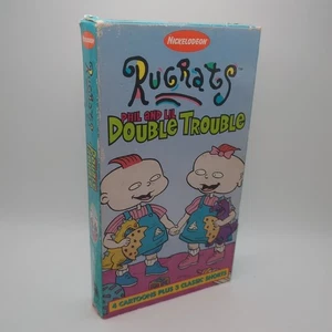 RUGRATS - Phil and Lil Double Trouble (VHS, Nickelodeon, 1996) - Foto 1 di 19