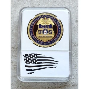 Special Agent Central Intelligence Agency (CIA)  SPY  Shield Challenge Coin - Picture 1 of 4