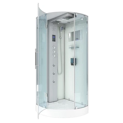 AcquaVapore D37-20L1-ALL Dusche Duschtempel Komplett Duschkabine -Th. 100x100 - Bild 1 von 4