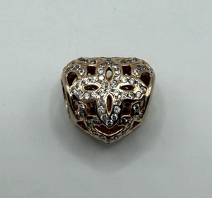 Genuine Pandora Rose Gold Love Appreciation Openwork Heart Charm #780003CZ - Picture 1 of 4