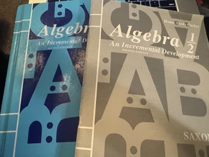 Saxon Algebra 1/2 - Home Study Packet by John H. Saxon 2nd Edition - Picture 1 of 1