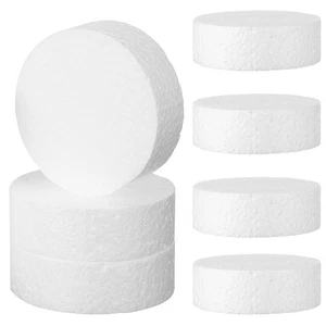 Bloque de poliestireno cilindro circular de espuma cilíndrica suministros artesanales 7 piezas - Imagen 1 de 11