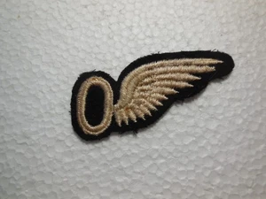 BRITISH ROYAL AIR FORCE OBSERVER HALF WING FLAT BADGE PATCH FREE SHIPPING - Picture 1 of 2