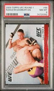 2009 TOPPS ROUND 1 NATE DIAZ RC!! PSA 8!! FIRST UFC SET EVER!! - Picture 1 of 3