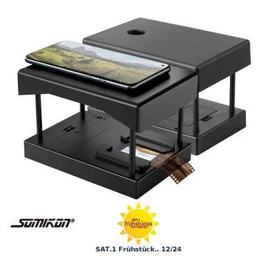 Somikon 2er-Set mobile Scanner für 35-mm-Dias & -Negative, LED-Beleuchtung,App - Bild 1 von 4