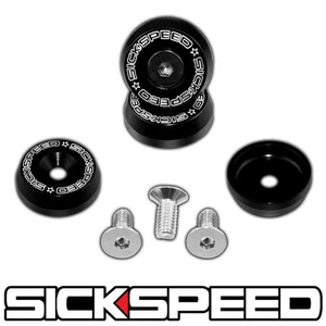 BLACK ANODIZED VALVE COVER WASHER KIT W/BOLTS FOR F SERIES F20C F22C ENGINE A - Picture 1 of 1