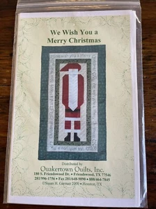 We Wish You A Merry Christmas Wallhanging Quakertown Quilts Susan Garman 2000 - Picture 1 of 4
