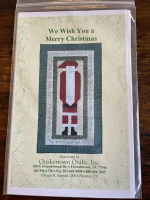 We Wish You A Merry Christmas Wallhanging Quakertown Quilts Susan Garman 2000 - Image 1 of 4