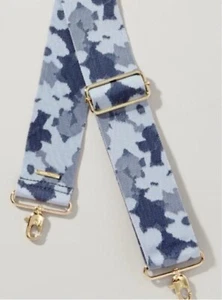 Stella & Dot blau Blumenmuster Tarnband für Ersatz Handtasche Gitarrengurt - Bild 1 von 3