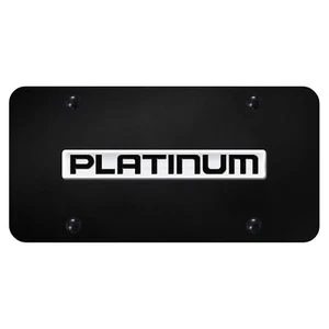 Placa de matrícula Ford Platinum Badge (cromo sobre negro) - Imagen 1 de 5