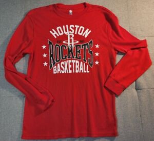 Houston Rockets NBA Swingman Long Sleeve Thermal Shirt Red Large