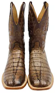 Lucchese CL8126 Men's Crocodile Western Boots Sz 11D w/ Leather Case 0631397 - Picture 1 of 11