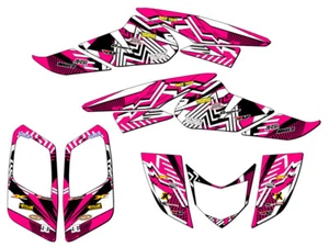 2006-2019 TRX 250EX MAYHEM Pink Senge Graphics Kit Compatible with Honda - Picture 1 of 7