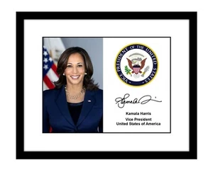 Kamala Harris 8x10 Signed photo print official Vice President seal autographed - Picture 1 of 2