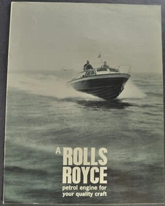 1963 Rolls Royce Petrol Marine Engine Brochure Boat Ship Excellent Original 63 - Picture 1 of 5