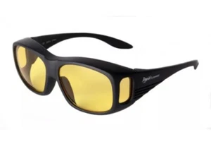 Polarised Amber Wrap Sunglasses Glasses Carp Fishing Polarising Cycling Boat Sea - Picture 1 of 6