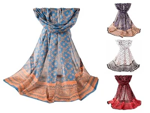Oriental Elements Lady Women Fashion Soft Scarf Scarves Shawl Wrap Headscarf - Picture 1 of 11