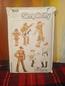 Simplicity 7642 Sewing Pattern The Lone Ranger, Tonto, Silver Costumes Adult Lg - Picture 1 of 3