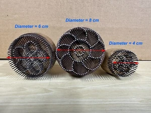 3er Set traditioneller usbekischer Brotstempel (Tschekich) für schöne Muster 8+6+4 - Bild 1 von 9