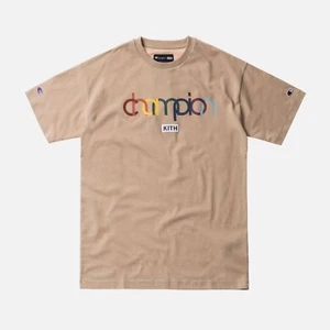 DSWT Kith x Champion Double Logo Tee Sand - Size XS IN HAND! - Picture 1 of 2
