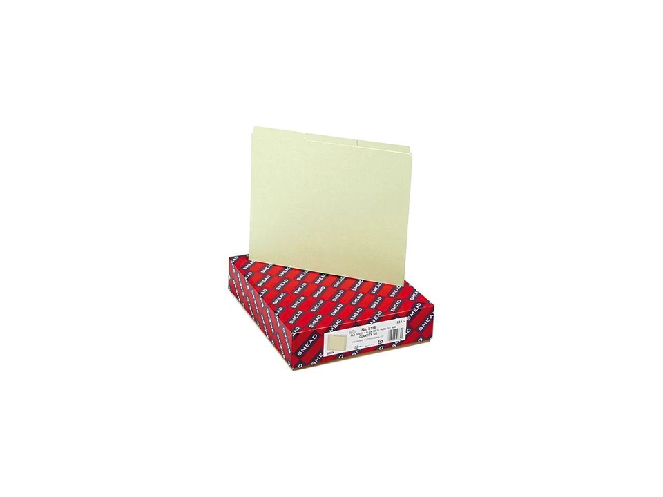 Smead 50334 Green Recycled Tab File Guides, Blank, 1/3 Tab, Pressboard, Letter, - Image 1 of 1