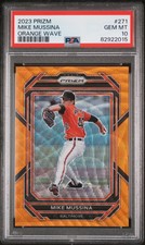 2023 Panini Prizm Mike Mussina Orange Wave Prizm /50 Orioles PSA 10 POP 1 1st #