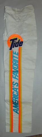 Vintage 1980's NASCAR TIDE RACING Team-Issued CREW Pants White 32X32 80's RARE Cover