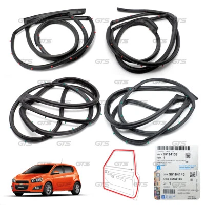 Juego de 18 puertas de 4 puertas con sello de goma resistente al clima para Chevrolet Sonic Hatchback 2012 Foto 1 de 4