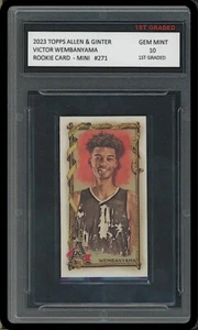 Victor Wembanyama 2023 Topps Allen & Ginter Mini 1st Graded 10 Rookie Card Spurs - Picture 1 of 1