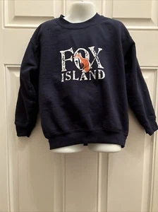 Fox Island Childs XS Blue Crewneck Sweatshirt - Picture 1 of 5