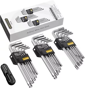 AMTOVL Hex Key Set, 27PCS Magnetic Allen Wrench Set, S2 Steel SAE Metric Allen - Picture 1 of 8