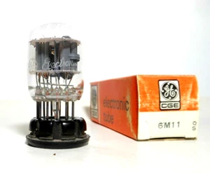 6M11 Tube NOS GE USA Double Triode-Pentode NIB - Picture 1 of 2