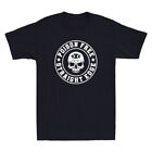 Poison Free Skull Crew Straight Edge Funny Vintage Men's Short Sleeve T-Shirt