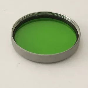 VINTAGE CHROME 49MM GREEN SCREW IN FILTER -FREE SHIPPING - Picture 1 of 3