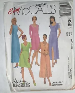 McCall's Sewing Pattern Women's dress 4 - 8 Uncut 9381 - Picture 1 of 2
