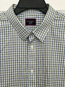 Untuckit Hemd mit Knopfleiste XXL kariert kariert blau grün faltenfrei Dubois - Bild 1 von 11