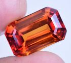 Flawless 17.90 Ct Natural Padparadscha Sapphire Certified Octagon Loose Gemstone