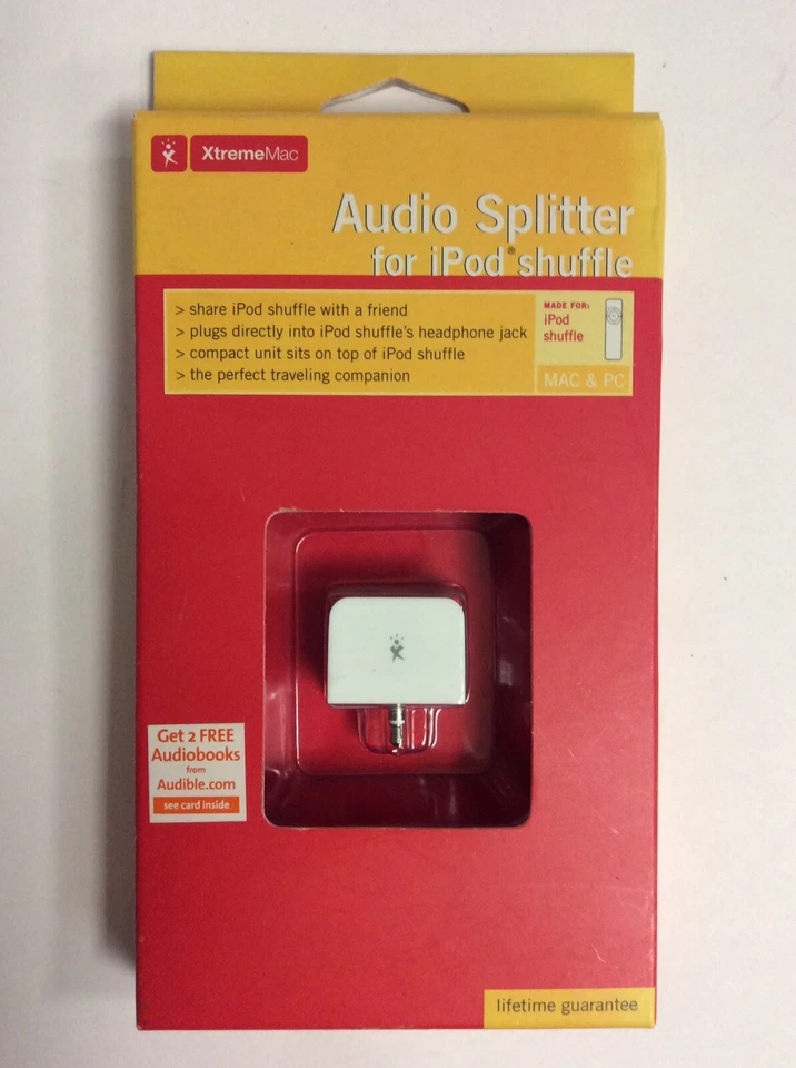XtremeMac Apple audio splitter for ipod shuffle TC442LL/A IPS-ASP-00