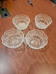 Crystal Bowls, Set of 4 - Picture 1 of 4