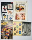 5 Knit & Crochet Pattern Books, Craft For Fetes Toys, Dolls & Clothes, Rugs,  Gc