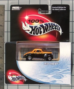 Hot Wheels 100% 2003, 1937 Chevy, orange & schwarz mit mehrfarbigen Flammen - Bild 1 von 2