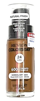 Revlon  COLORSTAY MAKEUP  Natural Finish 24 Hr  600 Cinnamon  SPF 20  Normal/Dry - Image 1 of 4