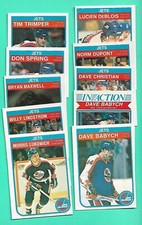 (10) WINNIPEG JETS  1982-83 O-PEE-CHEE NHL   CARD (H6716)