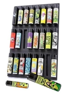 1X Clipper FIRE-Board® von FIRE-Flow™ (für 1 x 24 Clipper Feuerzeuge) Sammel-Boa - Bild 1 von 6