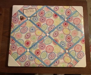 NewView Colorful Circles W Blue Ribbon French Memo Board 18.5” X 15.5” New - Picture 1 of 4